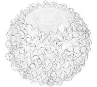 Mikinona Abat-jour en verre G9 globe remplacement lampe boule 12 cm pour lustre suspendu et lampadaire, sphère extérieure en fil d’aluminium, facile à installer