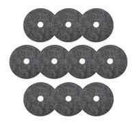 Mikinona Anneaux de paillis pour Arbres 10pcs, Tapis de barrière Anti-Racines Rond en Tissu Non tissé, Design Compact et prévention de la sécheresse pour Racines de Plantes en Balcon et