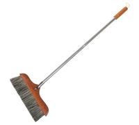 Mikinona Balai avec Suspension Murale de Sanglier en Poils de Soie Manche en Acier Inoxydable, Brosse Dense et Longue, pour Nettoyage de Sol à Domicile