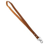 Mikinona Bandoulière en cuir avec porte-badge et porte-clés, clip détachable, style rétro, mécanisme rapide, destinée aux professionnels, idéale pour bureau et événements