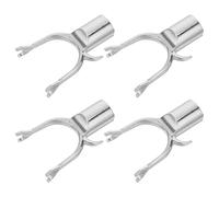 Mikinona béquille en Branche d'arbre Dispositif de Support pour Arbre fruitier en Alliage d'aluminium 4 pièces 0.9'' pour vignobles Jardin et verger prévention Pression Neige