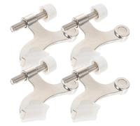 Mikinona Butée de Charnière de Porte, 4pcs, Alliage de Zinc Argenté, Renforce la Friction, Pour Salles de Bains et Bureaux