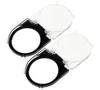 Mikinona Cache-bouton Rond en Plastique PC Transparent pour Boutons D'ascenseur, Protection Adhésive 2pcs Facile à Installer, Réduit les Appuis Accidentels pour Usage Domestique