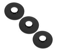 Mikinona Châssis de ventilateur pied, base de ventilateur remplaçable, plastique noir, 3 pièces, installation rapide, accessoire décoratif pour ventilateur de sol