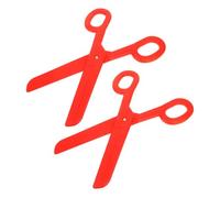 Mikinona Ciseaux de Clown Géants en Plastique Rouge Léger, Accessoire Essentiel pour Déguisement Clown, pour Fête et Événement, Lot de 2 Pièces