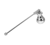 Mikinona Éteignoir à Bougie Vintage à Long Manche en Fer Argenté 1 Pièce | Forme Gourde, Tête Créative, pour Bougies Coniques et Bougie, Accessoire Décoratif