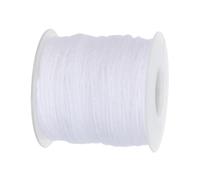 Mikinona Mèche de Bougie Ronde en Coton, Mèche de Cire Densifiée, Blanche, pour Cire de Soja et Paraffine, Flamme Régulière, Allumage Fluide, DIY et Bougies D’Ambiance de Bureau