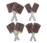 Mikinona Meules Abrasives à Lamelles Tige 6 Mm 80 Grains Assortiment de 8 Facile à Installer Plusieurs styles pour Meuleuse Électrique pour Ponçage et Polissage Métal et Plusieurs styles