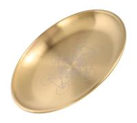 Mikinona Plaque de prière d'autel Pentagramme Acier Inoxydable Porte-Bougie pour cérémonie rituelle et décoration de Table Tarot