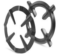 Mikinona Support Pratique Acier en Noir 2pcs Inoxydable et Cafetière pour Antidérapant Résistant Rouille la pour Cuisinière à Gaz la Cuisine