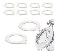 mikken Lot de 10 joints en caoutchouc 52 x 80 mm blancs pour bocaux de conserve à fermeture mécanique