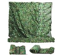 MIKKUPPA Filet de camouflage - Tissu Oxford 150D - 1,5 x 2 m - 3 x 3 m - 3 x 4 m - 3 x 6 m - 4 x 6 m - Pour chasse, camping, extérieur, militaire, brise-vue et décoration