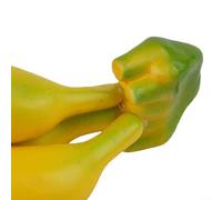 MIKMLYZE Banane artificielle en mousse - Modèle réaliste - Accessoire pour décoration d'intérieur, magasin, photographie, nature morte, nourriture - Jaune - 9 têtes (3 têtes)