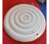 MIKMLYZE Couverture de spa gonflable ronde carrée en PVC, résistante aux intempéries et aux UV, pour baignoire extérieure, protection contre la poussière, blanc, 130 cm, 145 cm, 162 cm, 165 cm (ronde