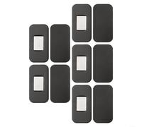 MIKMLYZE Loquet d'armoire magnétique en acier inoxydable, loquets de porte invisibles pour tiroirs, armoires, meubles, forte adhérence pour une installation facile, 4 x 2 cm, ensemble argenté