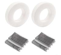 MIKMLYZE Lot de 4 brosses et anneaux d'escalade compatibles avec Dolphin pour Triton Plus DX5 Plus M400, pièces de rechange 6101656-R4 6101611-R4 pour escalade murale améliorée