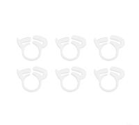 MIKMLYZE Lot de 6 colliers de serrage B15 pour Polaris 180 280 360 380 480 3900 et nettoyeur de piscine Zodiac, pièce de rechange en plastique blanc pour fixer le tuyau