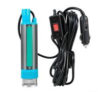 MIKMLYZE Transfert de carburant électrique 12 V 24 V DC 38 mm submersible huile eau kérosène 30 l/min débit 4500 tr/min 5 m levage 100 W Design portable en métal pour l'agriculture industrielle (C)