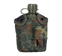 Mil-Tec - Gourde de l’armée américaine, avec gobelet et housse, - Rosso