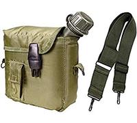 Mil-Tec Gourde US 2QT avec étui et sangle en U Olive