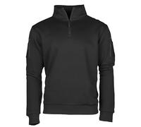 Mil-Tec Miltec Sweatshirt Tactique avec Zip Noir 906