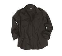 Mil-Tec Mixte Ripstop Blouse, Noir, L EU