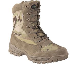 Mil-Tec - TACTICAL BOOT M.YKK ZIPPER Multicam, bottes d'intervention, outdoor, fermeture éclair,camo,camouflage
