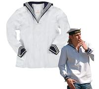 Mil-Tech BW Chemise avec col marin, Blanc 50 Weiß