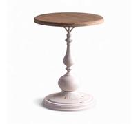 MILA - Table guéridon blanc D51 Blanc