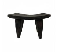 Milageto Banc Vintage Tabouret Banc Tabouret Bas Repose-Pieds Bois Naturel Travaillé à la Main Finition Ancienne Texturée Stable comme Support Décoratif, Style B