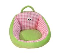Milageto Canapé-lit enfant, fauteuil lounge, canapé tatami rembourré avec dossier, idéal pour salle de jeux, chambre d'enfant, balcon, bureau ou chambre à, Rose, M