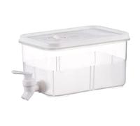 Milageto Carafe Froide avec Robinet Distributeur de Jus Réfrigérateur Seau à à Boisson Plastique pour Scénarios de Camping Bureau Fête D'Été, 5L
