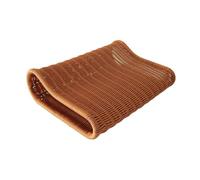 Milageto Coussin en rotin tressé à la main, marron, accessoire literie, bords arrondis, L