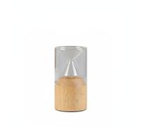 Milageto Diffuseur d'Arômes Diffuseur d'Huiles Essentielles Nébuliseur Pulvérisateur Design Décoratif Moderne en Verre et Efficace 11-20㎡ Nébulisation à Froid, Transparent, Socle Bois+Prise
