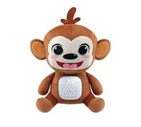 Milageto Dispositif d'Aide au Sommeil en Peluche Jouet Apaisant Bébé Sonore Veilleuse Singe Assis Sensorielle Matériau et Plastique, Singe En Peluche Version À Piles