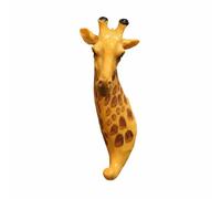 Milageto Éléphant Crochet de Mur Résine Animal Potence 3D Sculpture Suspendue Décoratif Support Accessoires Rangement Élégant Convient Salle de Séjour Chambre Entrée, Girafe