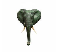 Milageto Éléphant Crochet de Mur Résine Animal Potence 3D Sculpture Suspendue Décoratif Support Accessoires Rangement Élégant Convient Salle de Séjour Chambre Entrée, Éléphant
