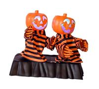 Milageto Jouet de citrouille dansante électrique Dégradés de lumière Accessoires de main Décoration d'Halloween décorative Lumineux pour fournitures de fête en