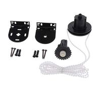 Milageto Kit de Réparation de Chaînette de Poulie Latérale pour Stores Enrouleurs, Accessoires pour Rideaux, 1,5 m POM Chain_Black