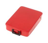 Milageto Mallette de Rangement pour Forets Hélicoïdaux, en Métal, Portable, Pratique, Robuste, Porte-Foret Vide, Boîte d'Indexation de Forets, 19 emplacements