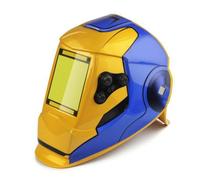 Milageto Masque de Soudage Auto-obscurcissant Casque Visière Lunette Pare-étincelles en PA PP avec Large Fenêtre 100x93mm, Masque De Soudage À Obscurcissement Automatique, Couleur Vraie, Paquet Deux
