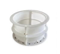 Milageto Moule Colonne Béton Photovoltaïque Forme Pilier Rond Coffrage Cylindrique Moule Poteau Béton Forme Fût Plastique Épais Intérieur Lisse pour Aspect, Diamètre 30cm Hauteur 20cm