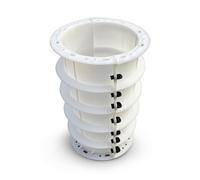 Milageto Moule Colonne Béton Photovoltaïque Forme Pilier Rond Coffrage Cylindrique Moule Poteau Béton Forme Fût Plastique Épais Intérieur Lisse pour Aspect, Diamètre 25cm Hauteur 50cm