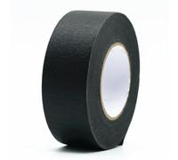 Milageto Ruban de Masquage Papier Peintre Adhésif Crêpé Noir Flexible Retrait Propre Barrière Anticoulure Découpes Nettes Matériau Papier Caoutchouc Adapté aux, 35mm-50m