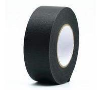 Milageto Ruban de Masquage Papier Peintre Adhésif Crêpé Noir Flexible Retrait Propre Barrière Anticoulure Découpes Nettes Matériau Papier Caoutchouc Adapté aux, 30mm-50m