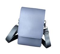 Milageto Sacoche pour ciseaux de coiffure, sacoche bandoulière multifonctionnelle à 8 compartiments, compacte et pratique, étui de rangement pour ciseaux, Gris