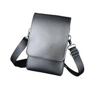 Milageto Sacoche pour ciseaux de coiffure, sacoche bandoulière multifonctionnelle à 8 compartiments, compacte et pratique, étui de rangement pour ciseaux, Noir