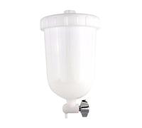 Milageto Sprayer Bouteille Peinture Pot Pulvérisateur Air Pinceau Fileté Interface Métal Capacité Élevée Accessoire Manuel Résistance Huile Adapté à Travaux de, 400 ML monté sur Le côté