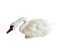 Milageto Statue de Cygne Décorative, Leurre de Cygne pour Patio, Jardin et Pelouse