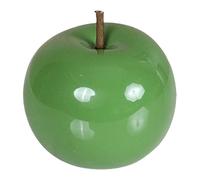 Milageto Statuette de pomme décorative de bureau, simple et moderne, sculpture de fruit, figurine décorative pour étagère, chambre, cheminée ou bureau, Vert Petit